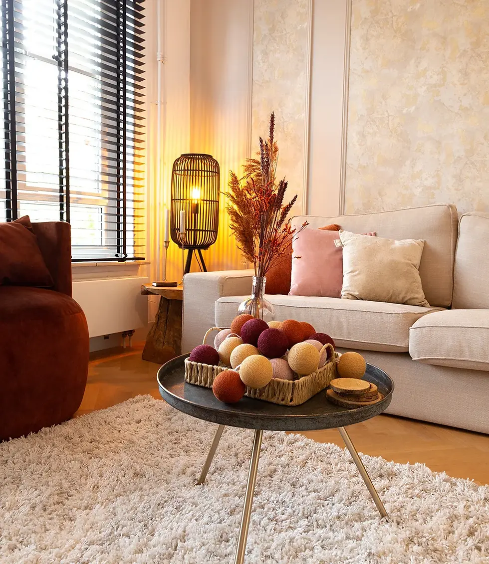 Thumbnail: Cottonball lights diverse kleuren 35 stuks