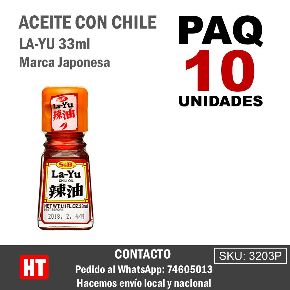ACEITE CON CHILE LA YU SB 33G PAQ10