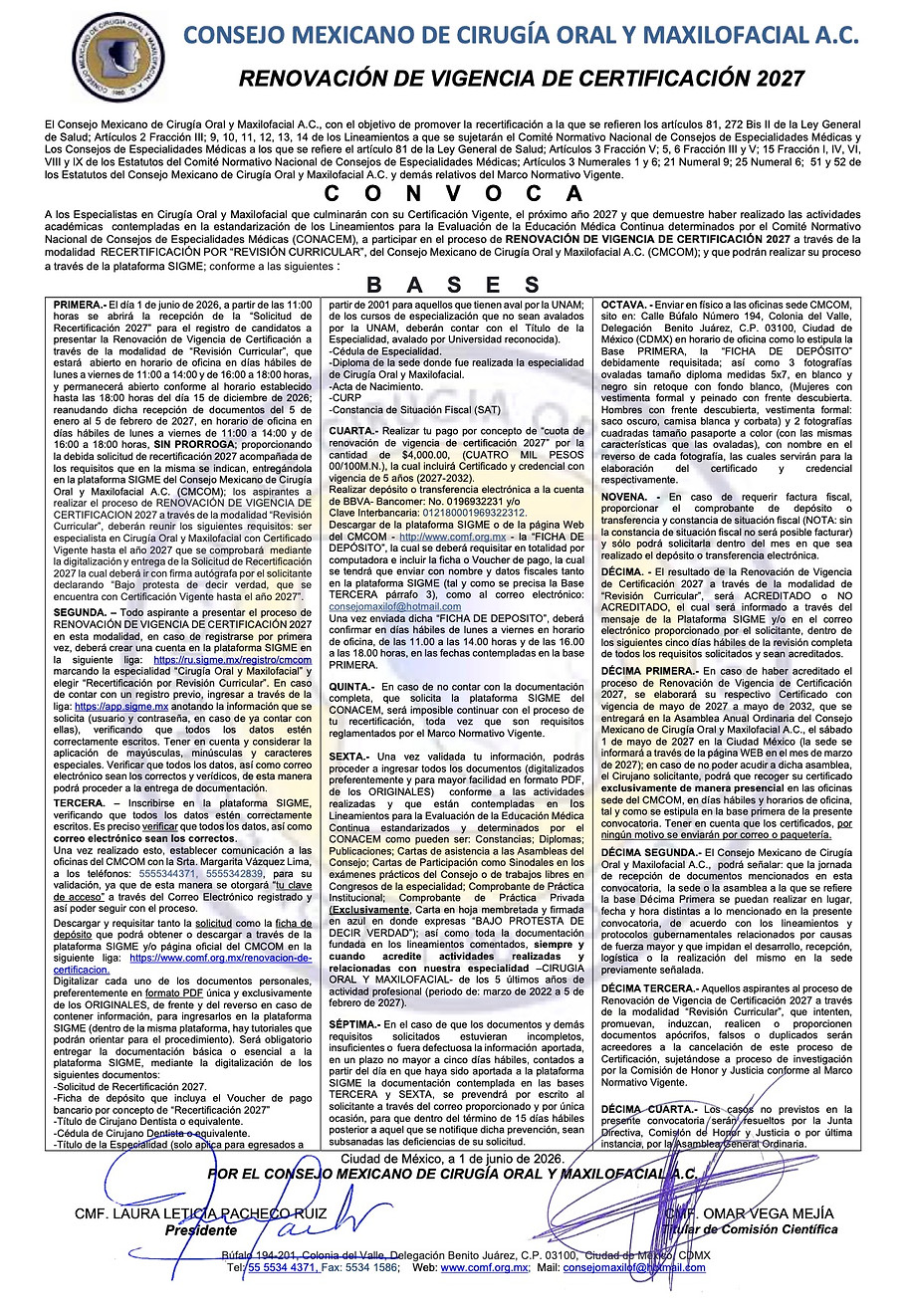 CONVOCATORIA de RECERTIFICACION 2027 CMCOM.key.jpg