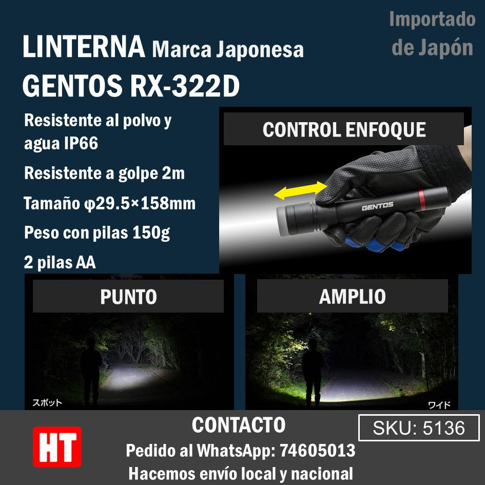 Miniatura: LINTERNA GENTOS RX332D