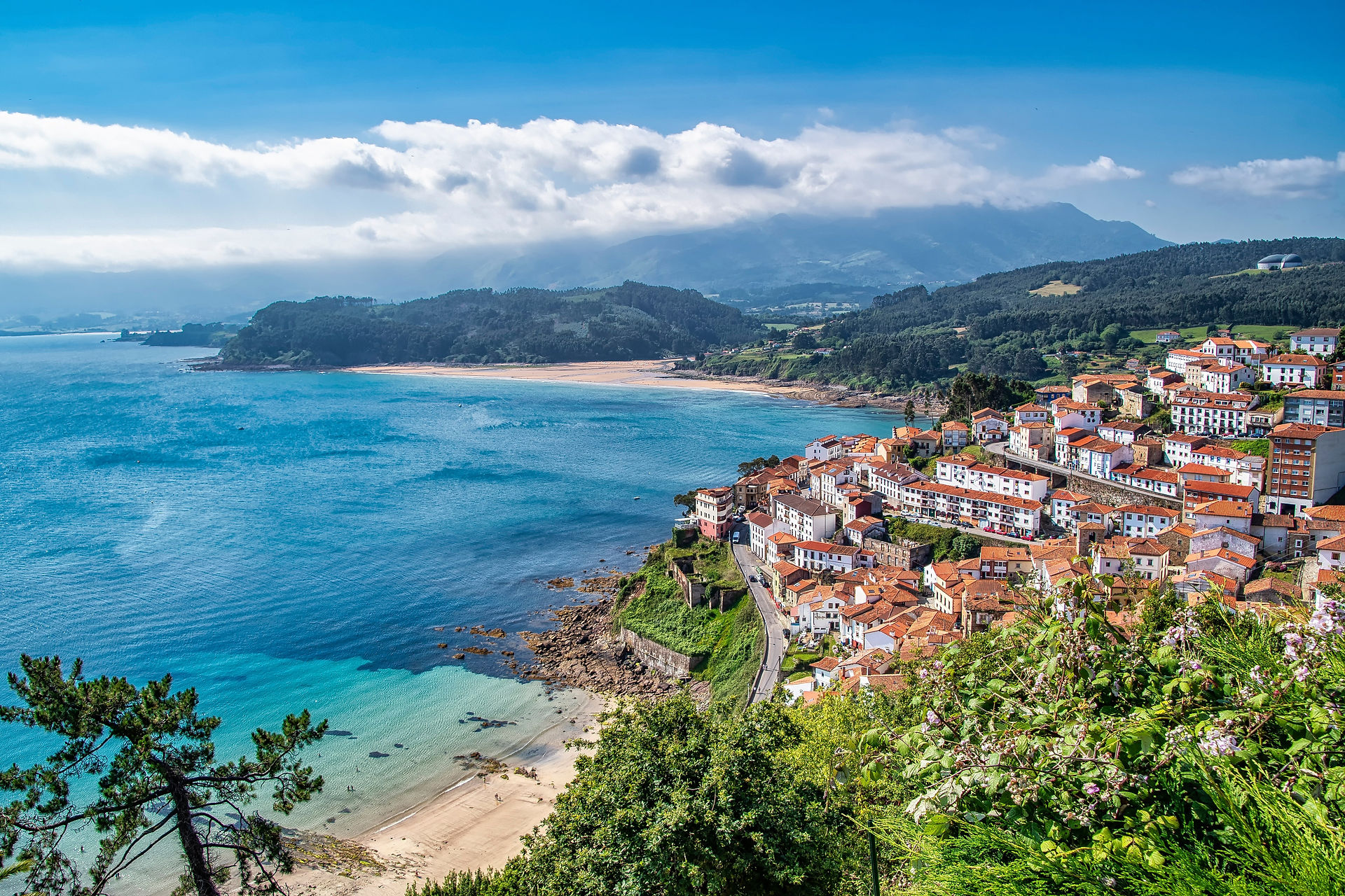 Asturias Northern Spain Lastres Beach Town