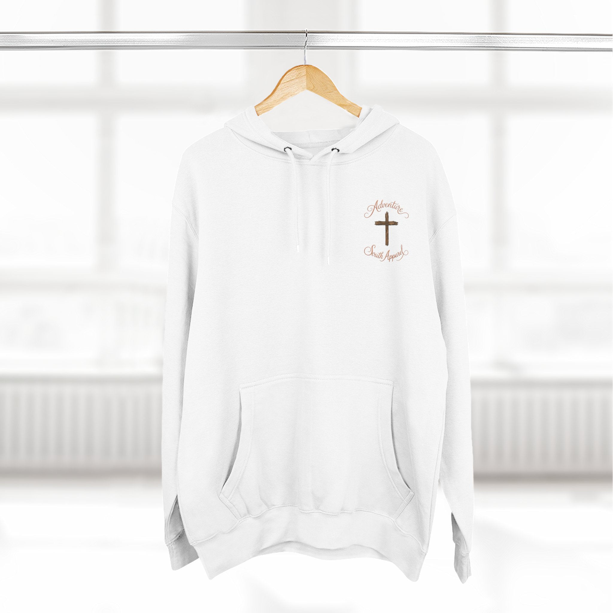 Balloon Style SWAG With Cross Fleece Hoodie — Faith-Inspired Casual Pullover