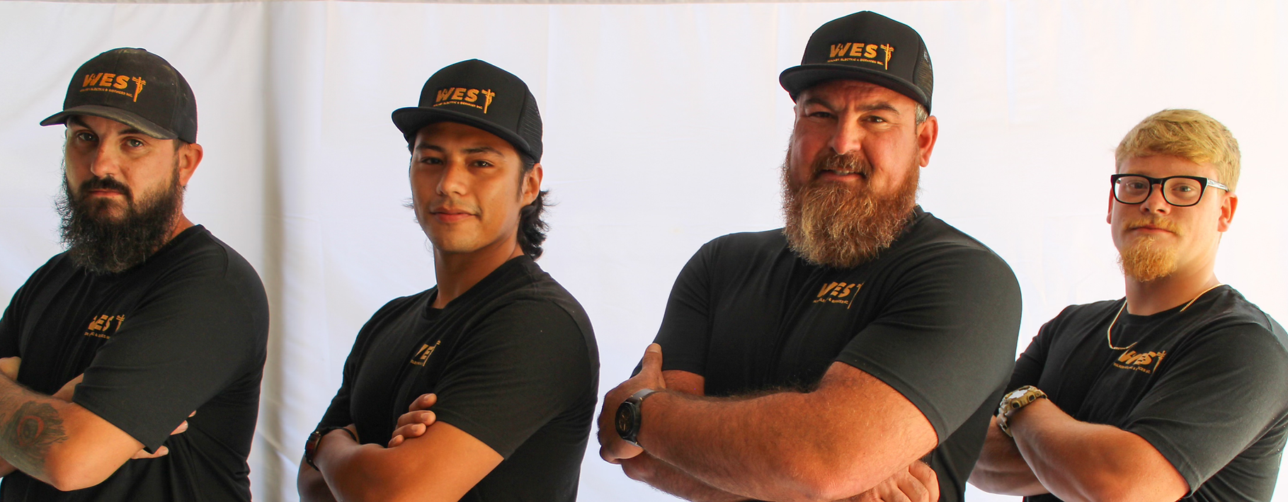 Team of commercial electrician