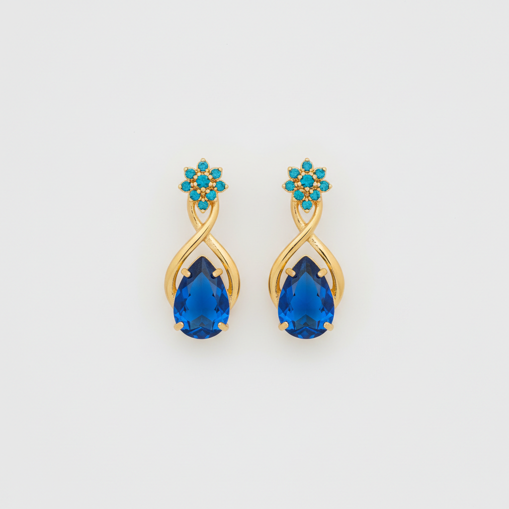 Regal Gemstone Earrings