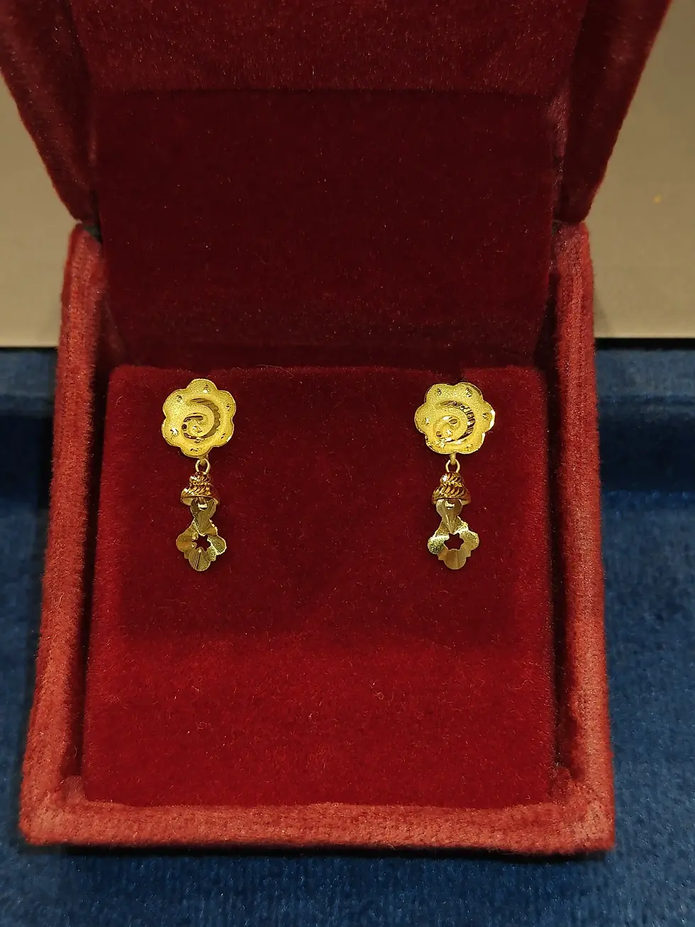 Flower Whirl Tops Gold