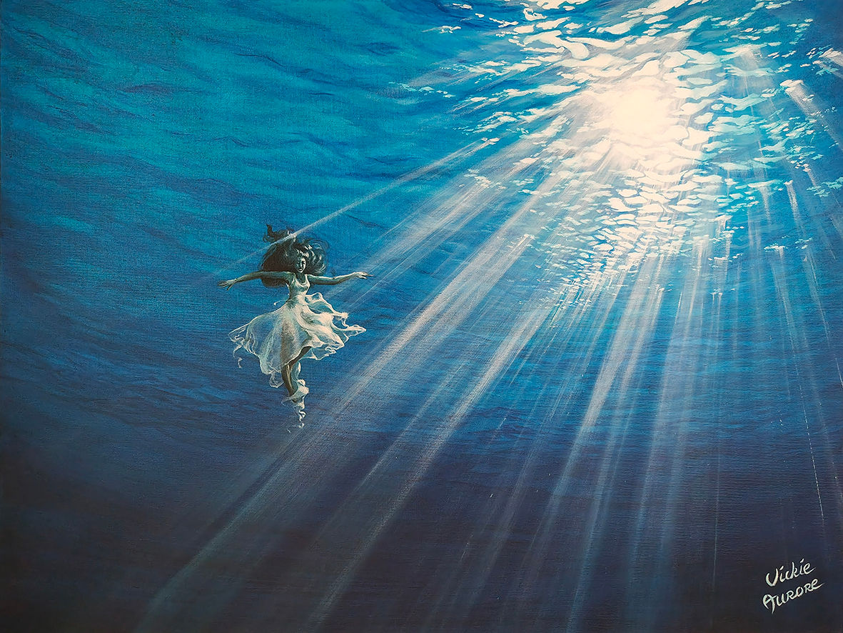 LOVE SO HIGH - Peinture sur châssis toilé 3D