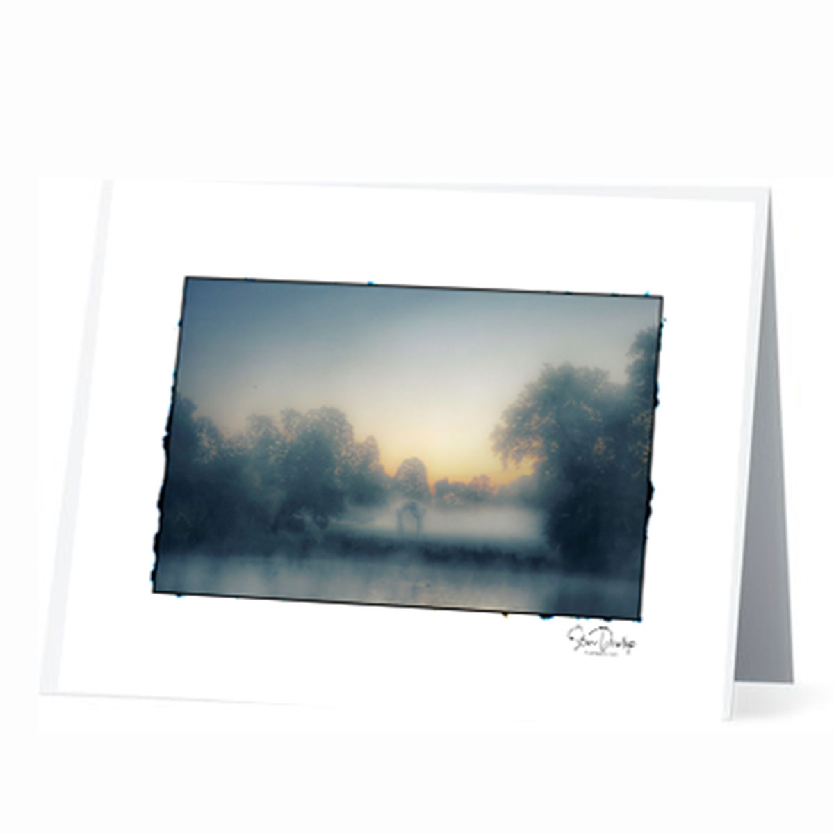 Early light over Henry Moores Arch beside The Serpentine London. Greeting and Notecard