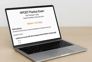 NPOST Practice Exam Interface