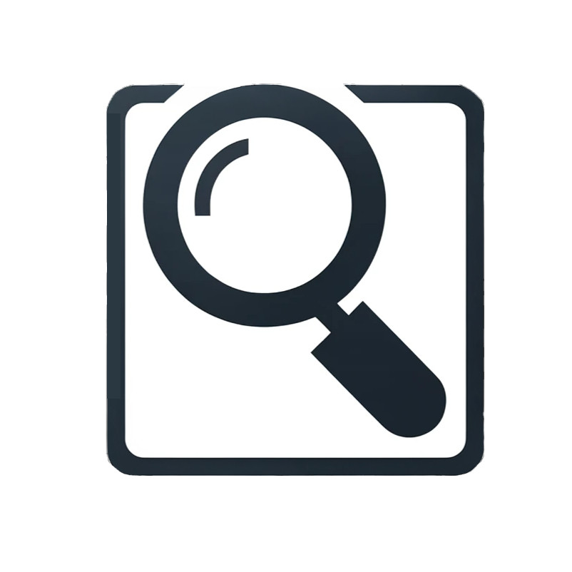 DALL·E 2023-11-29 18.10.54 - Create a simpler icon for 'search data', set against a white