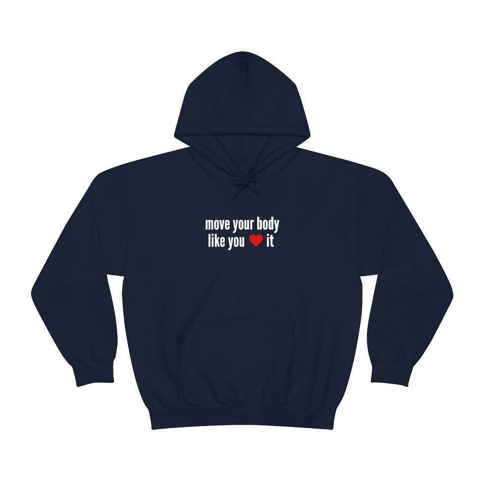 Thumbnail: Size 3XL-5XL Unisex Heavy Blend™ Hooded "Move 2.0" Sweatshirt White Lettering