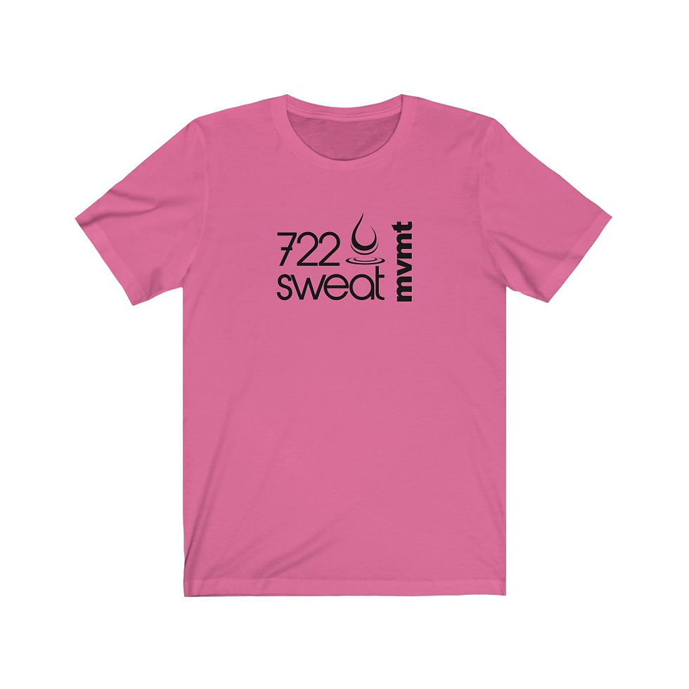 Thumbnail: Unisex Jersey Short Sleeve Black Logo Tee