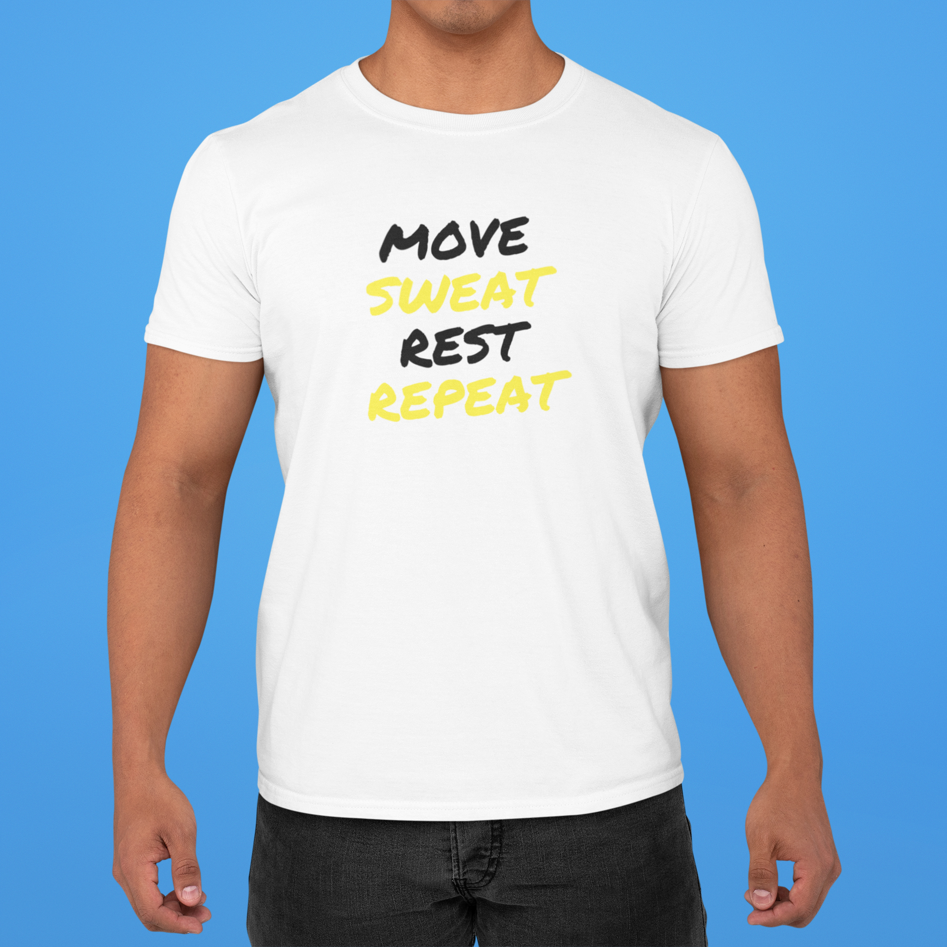 Unisex Jersey Short Sleeve "M.S.R.R." Tee Black Lettering