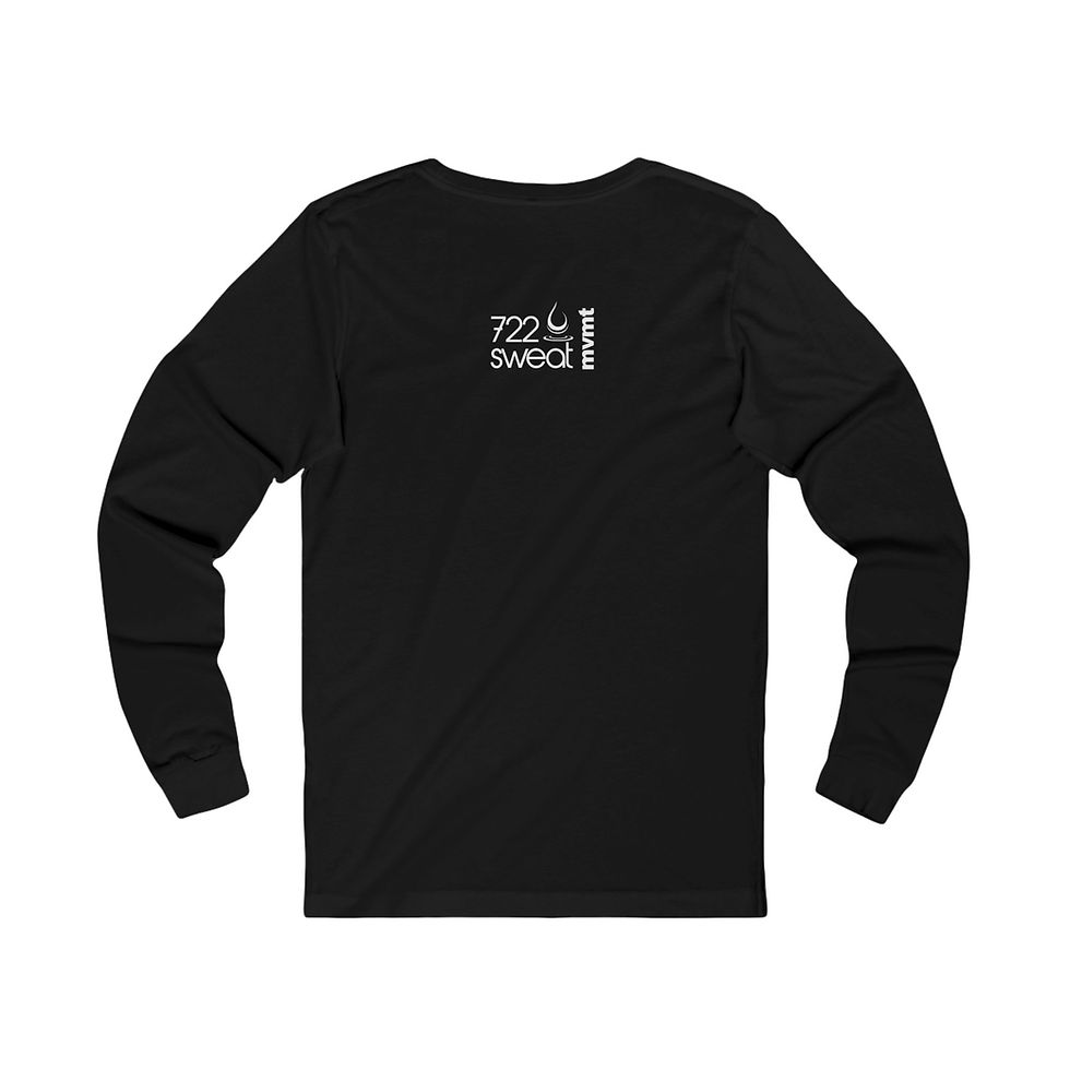 Thumbnail: Unisex Jersey Long Sleeve "Inhale" Tee White Lettering