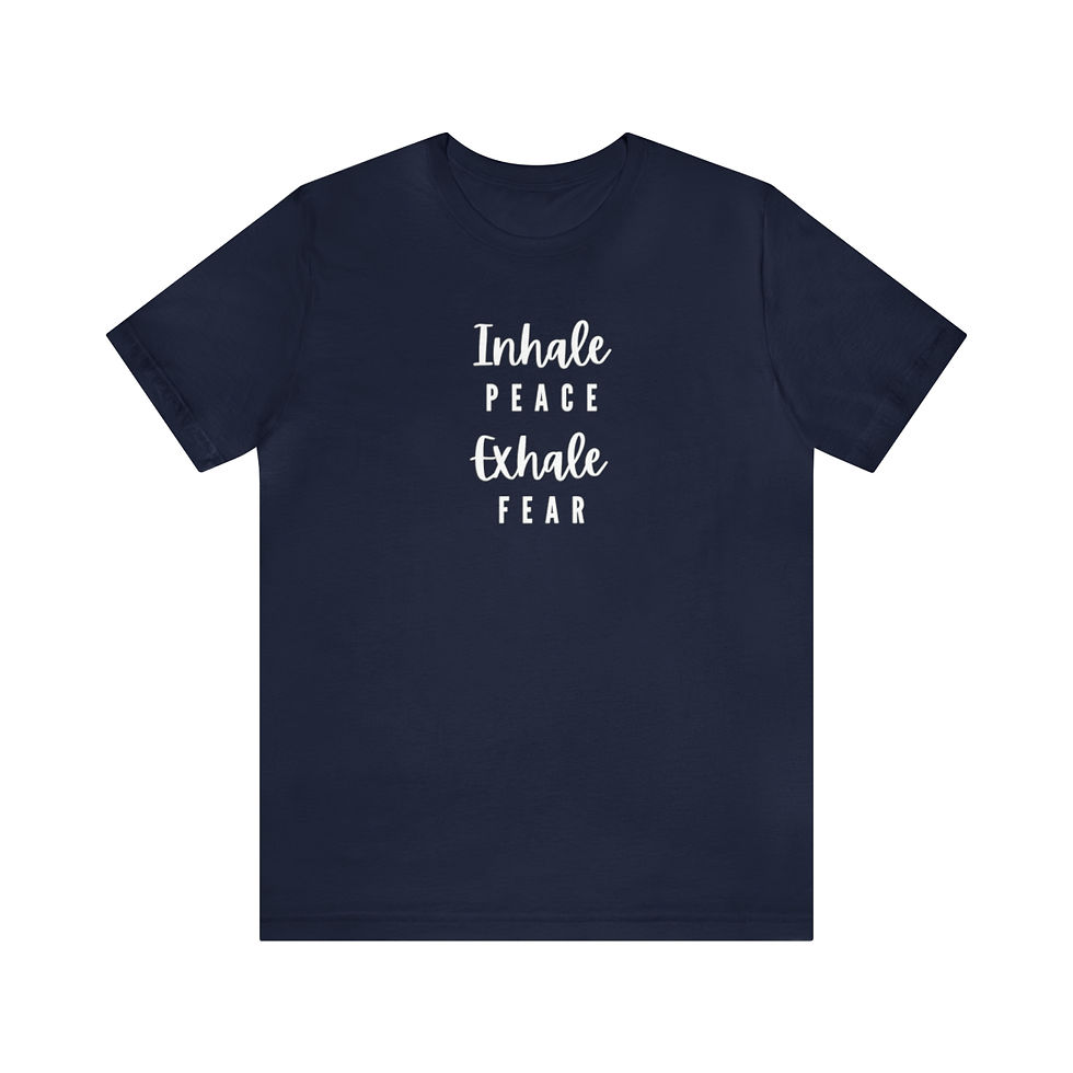 Thumbnail: Unisex Jersey Short Sleeve "Peace" Tee White Lettering