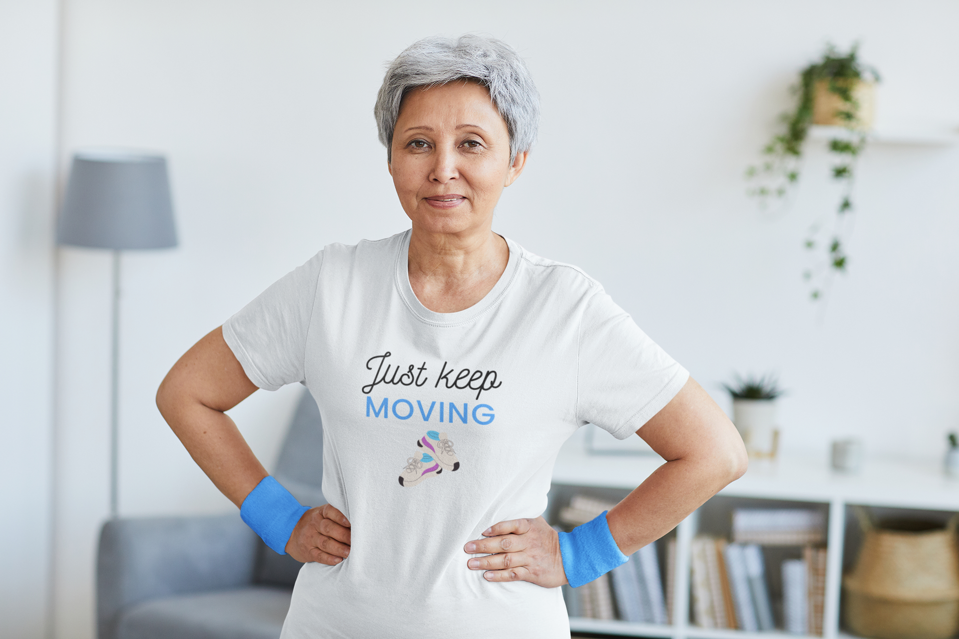 Unisex Jersey Short Sleeve "J.K.M." Tee Black Lettering