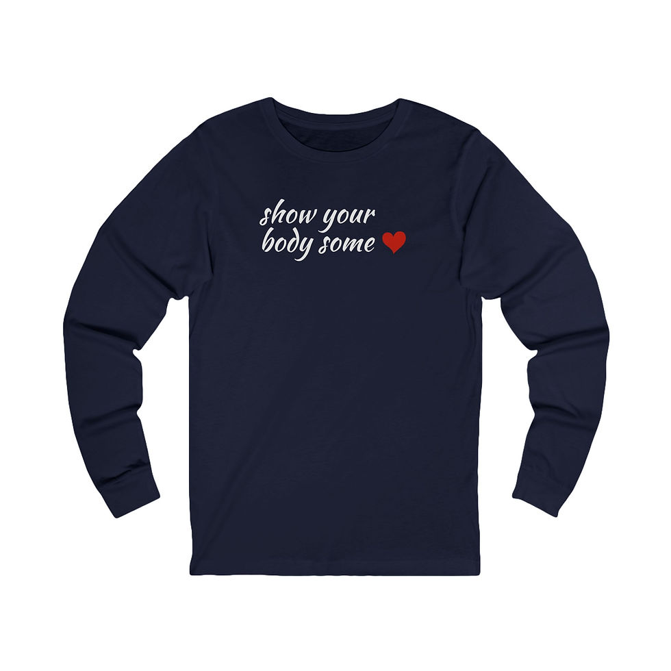 Thumbnail: Unisex Jersey Long Sleeve "Show" Tee White Lettering
