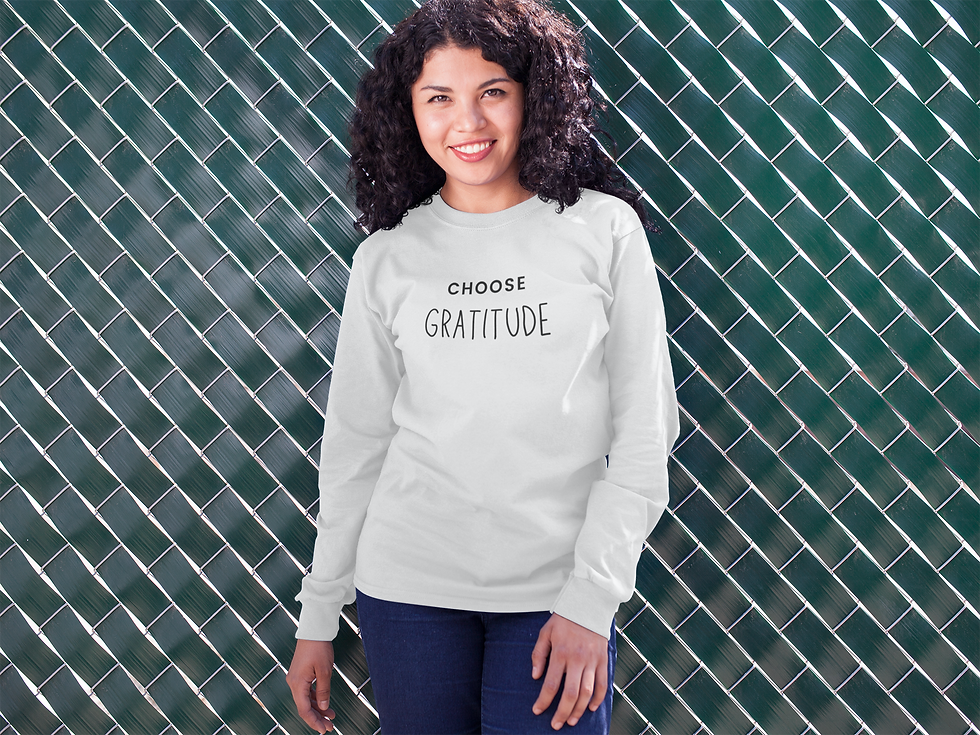 Unisex Jersey Long Sleeve "Gratitude" Tee