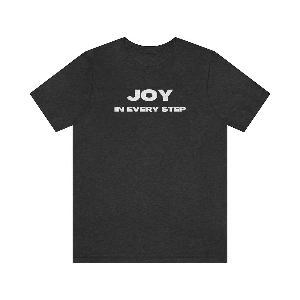 Thumbnail: Unisex Jersey Short Sleeve "Joy" Tee White Lettering