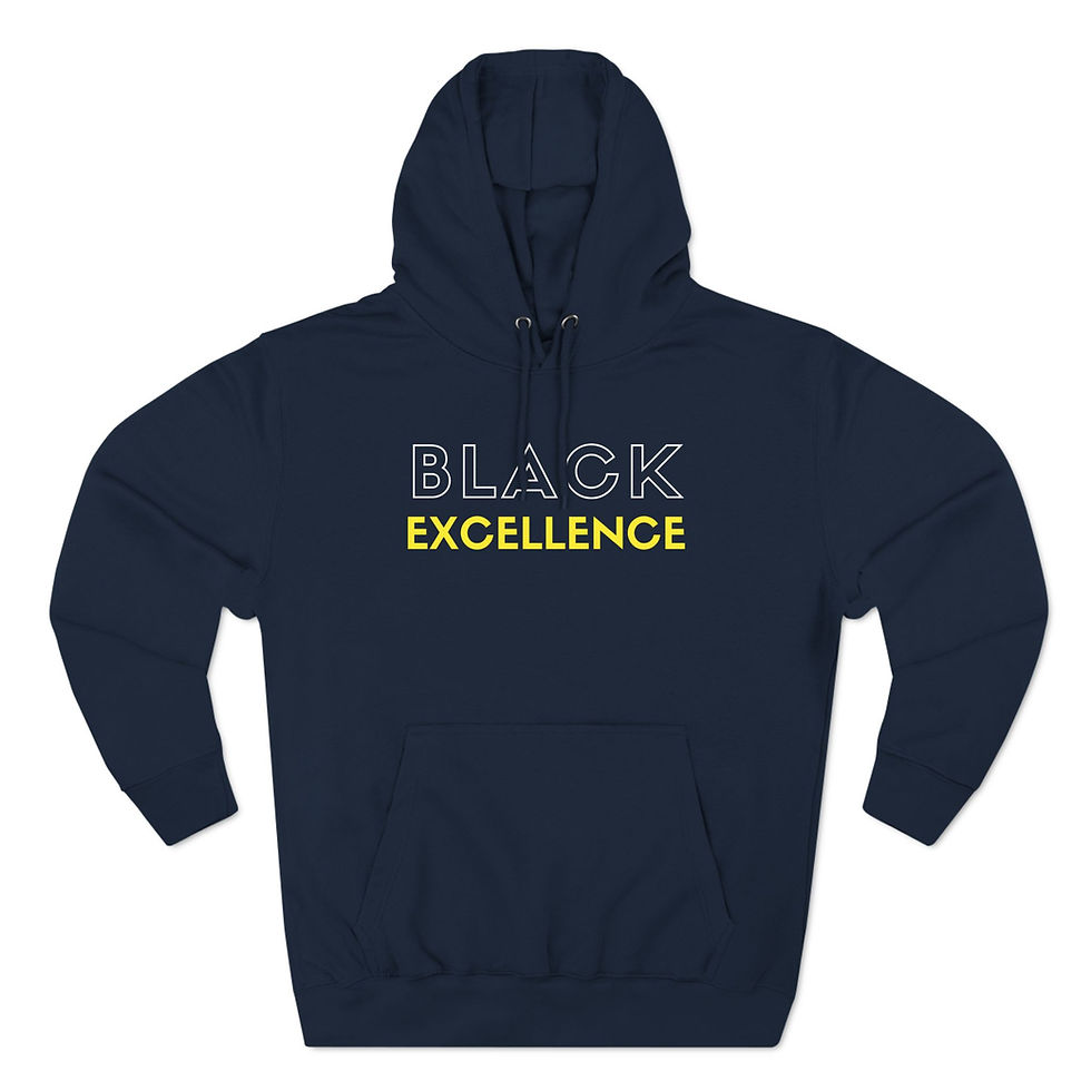 Thumbnail: Unisex Premium Pullover "Excellence" Hoodie White Lettering