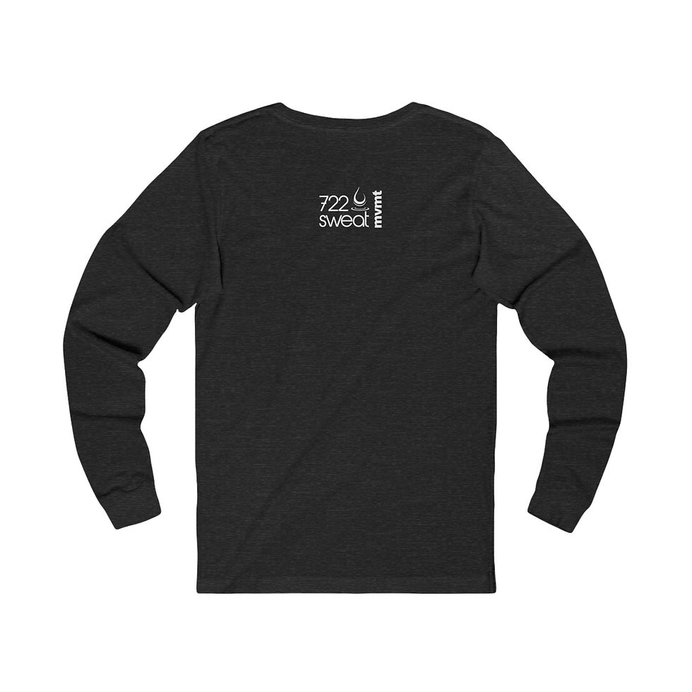Thumbnail: Unisex Jersey Long Sleeve "J.K.M." Tee White Lettering