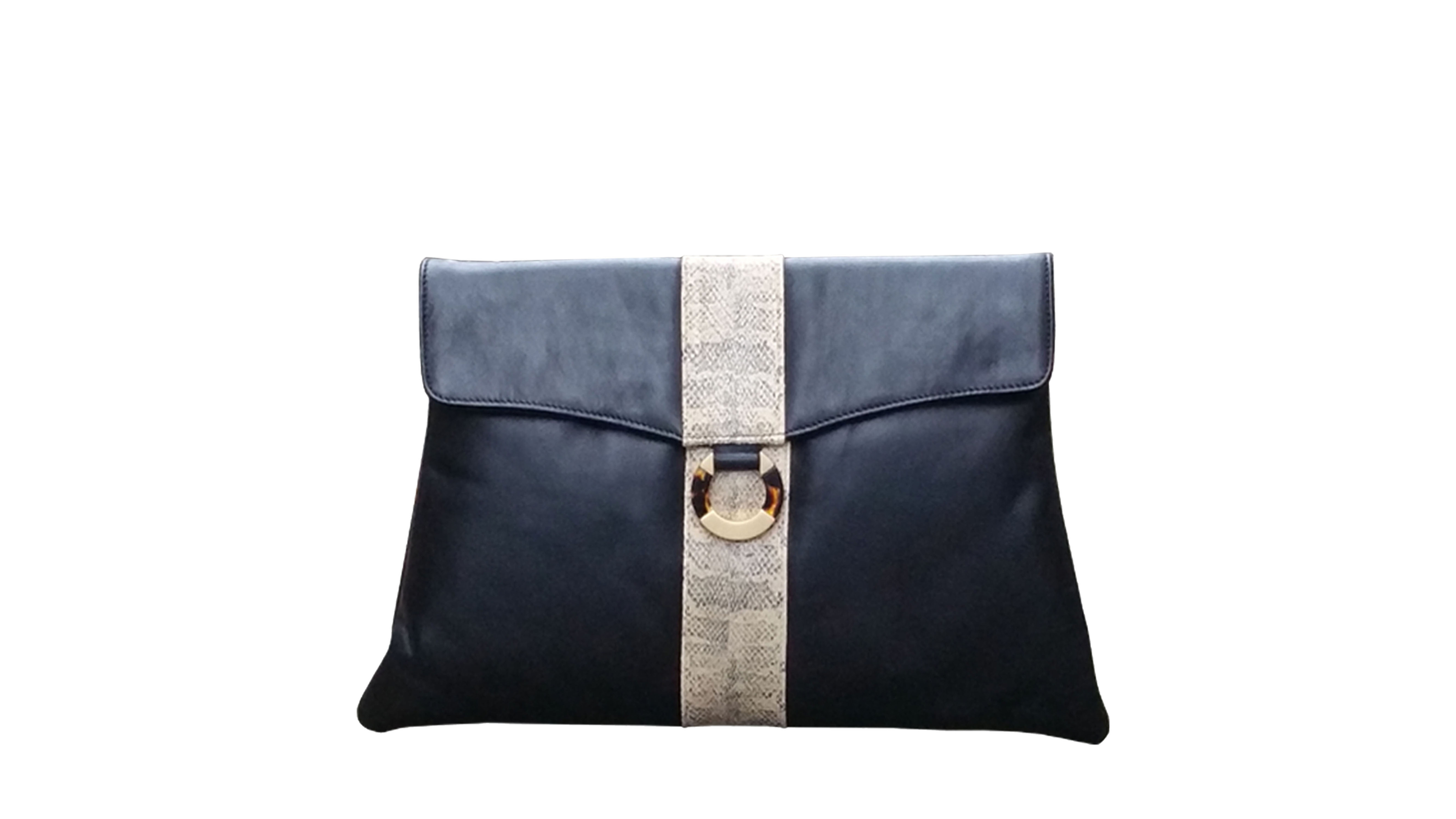 Oversize Snake skin clutch