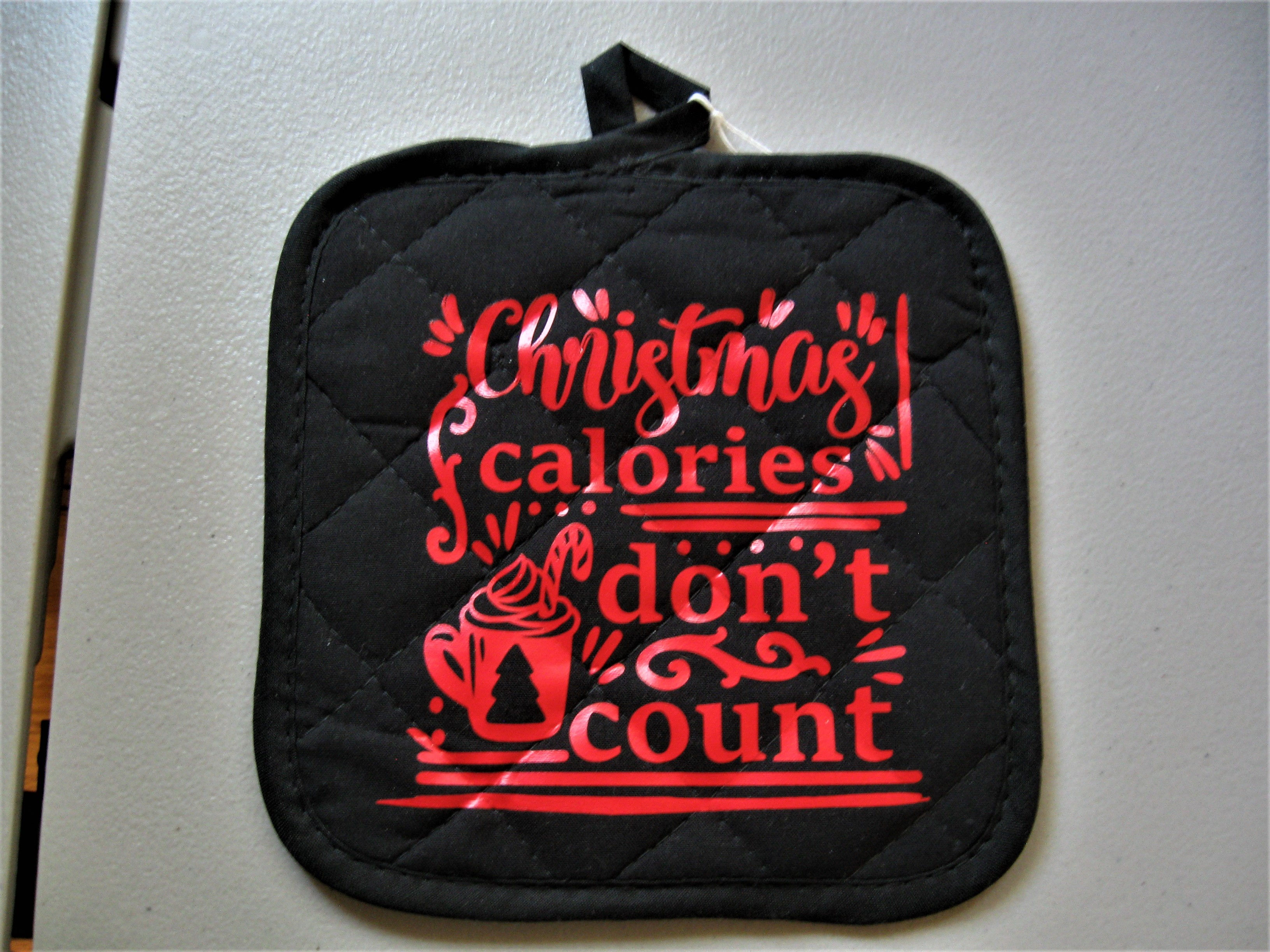 Christmas Calories Don't Count - Potholder
