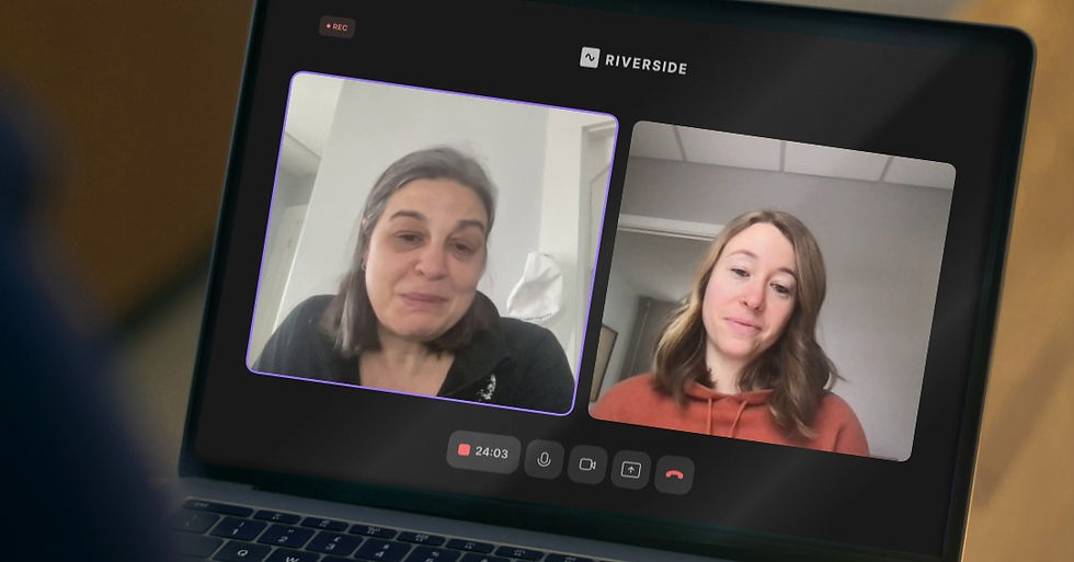 A snapshot of the interview with Ashley Ryall