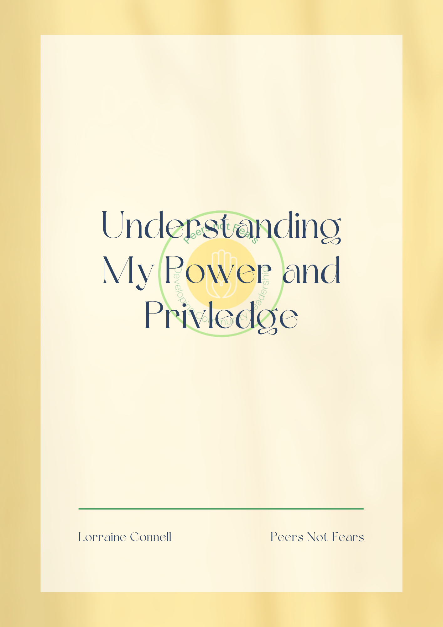 Cover page for activity