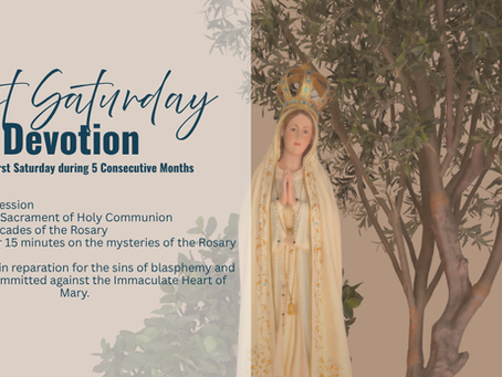 First Saturday Devotion