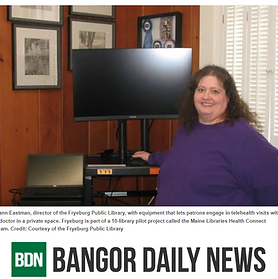 Maine libraries become rural lifelines in telehealth transition
