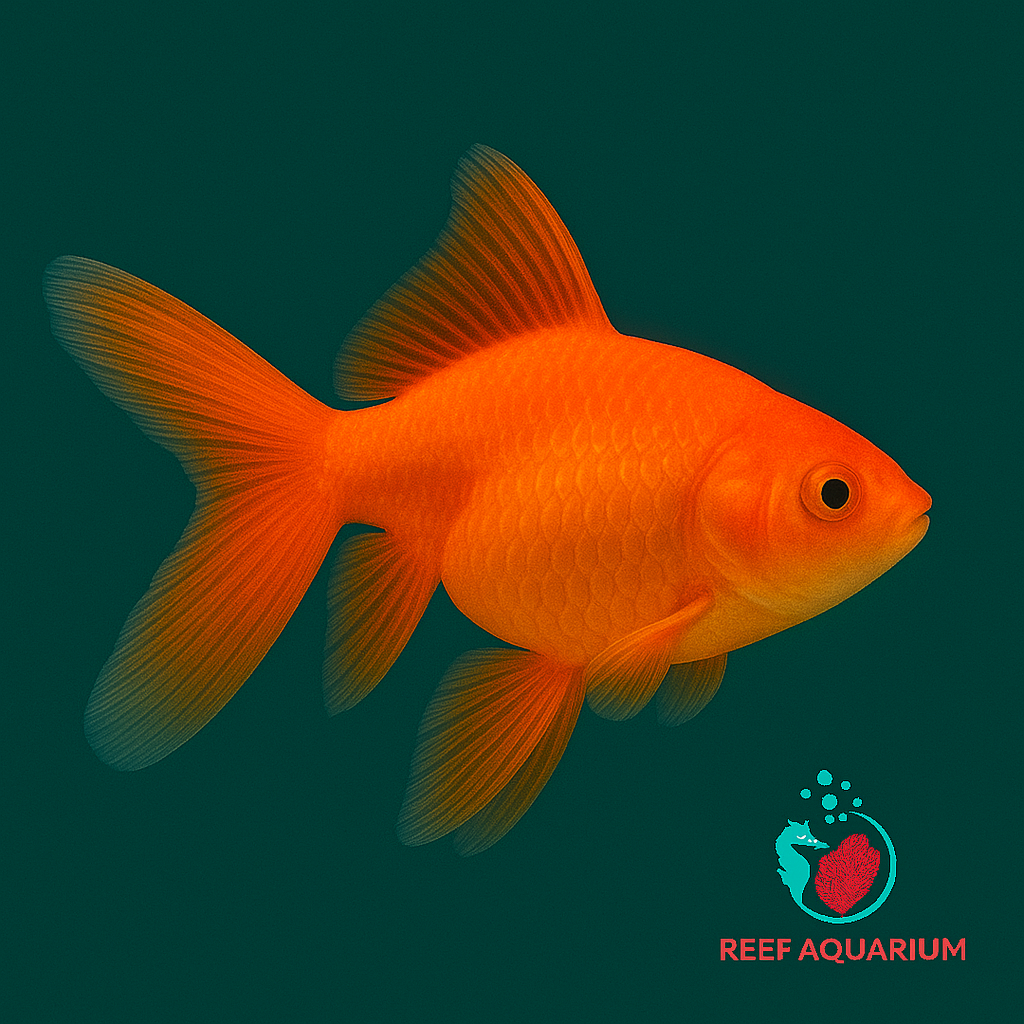 Pesce rosso 7 8 cm pinna a velo