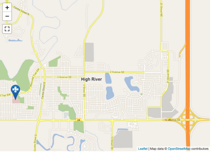 HIGH RIVER HOSPITAL MAP