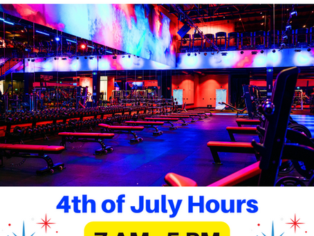 We're open on 4th of July with modified hours🎆