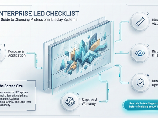 Hướng dẫn chi tiết: Checklist "vàng" chọn màn hình LED cho doanh nghiệp