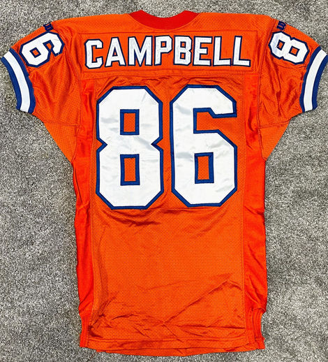 Jeff Campbell 1994 Game Worn Denver Broncos Jersey