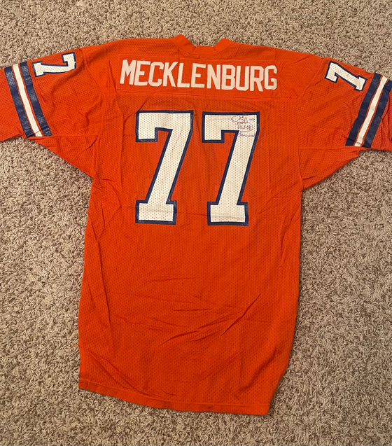 Karl Mecklenburg Game Worn Denver Broncos 1986 Home Jersey