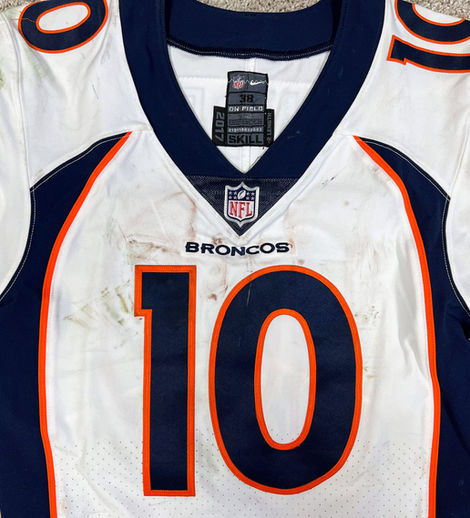 Emmanuel Sanders 2017 Game Worn Denver Broncos Jersey