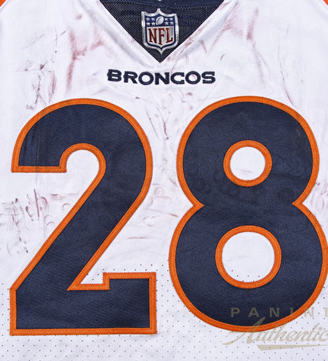 Jamaal Charles Game Worn 2017 Denver Broncos Jersey