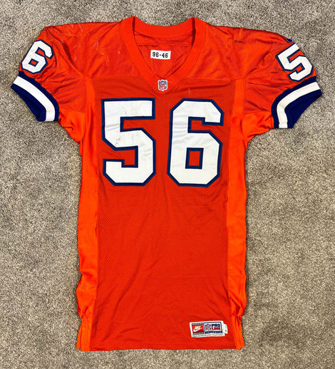 Keith Burns 1996 Game Worn Broncos Jersey