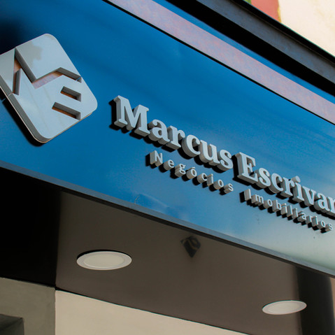 Logo Marcos Escrivani em PVC Expandido