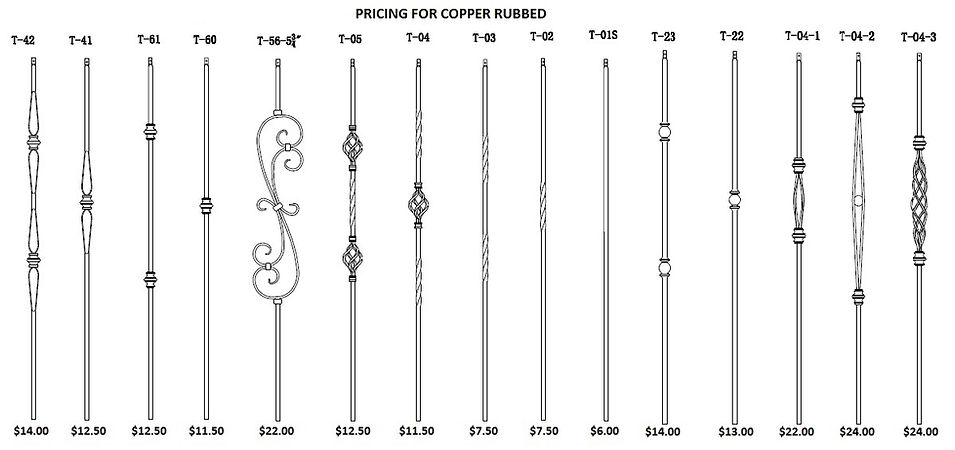 Railings, Pickets, Balusters, Iron, Wroght, Copper, Spindles, Stairs, Staircase, Picket, Baulster, Spindle, Baskets, Knuckles