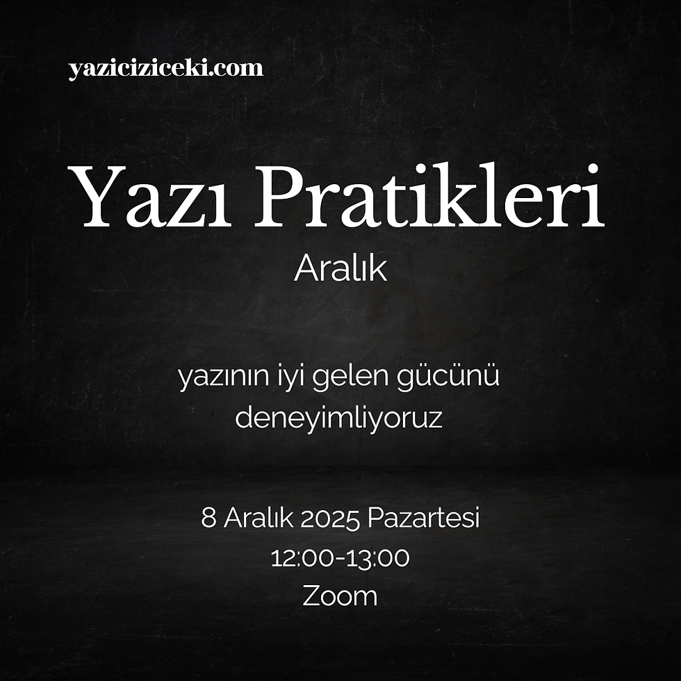 Yazı Pratikleri - Aralık Buluşması