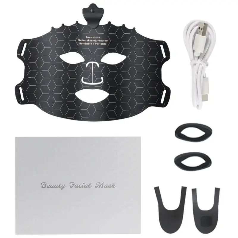 Thumbnail: 7 Color Light Therapy Silicone LED Face Mask With Eye Protection for Anti Aging