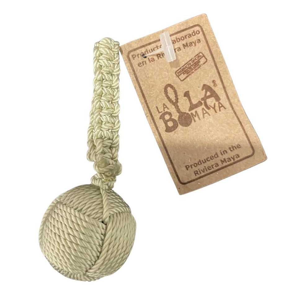 Miniatura: La Bola Maya Keychain Handcrafted - 3” / La Bola Maya Llavero artesanal - 3”