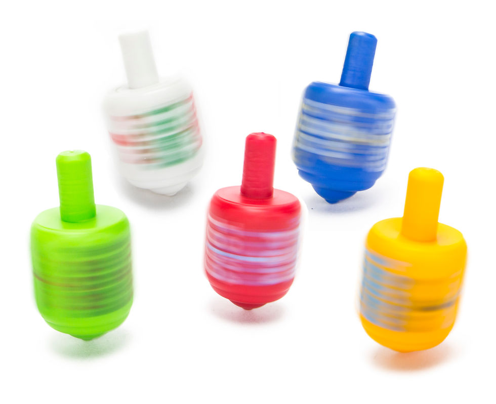 Miniatura: Classic Mexican Spin & Drink Pirinola Toma Todo Solid Plastic 5 Colors
