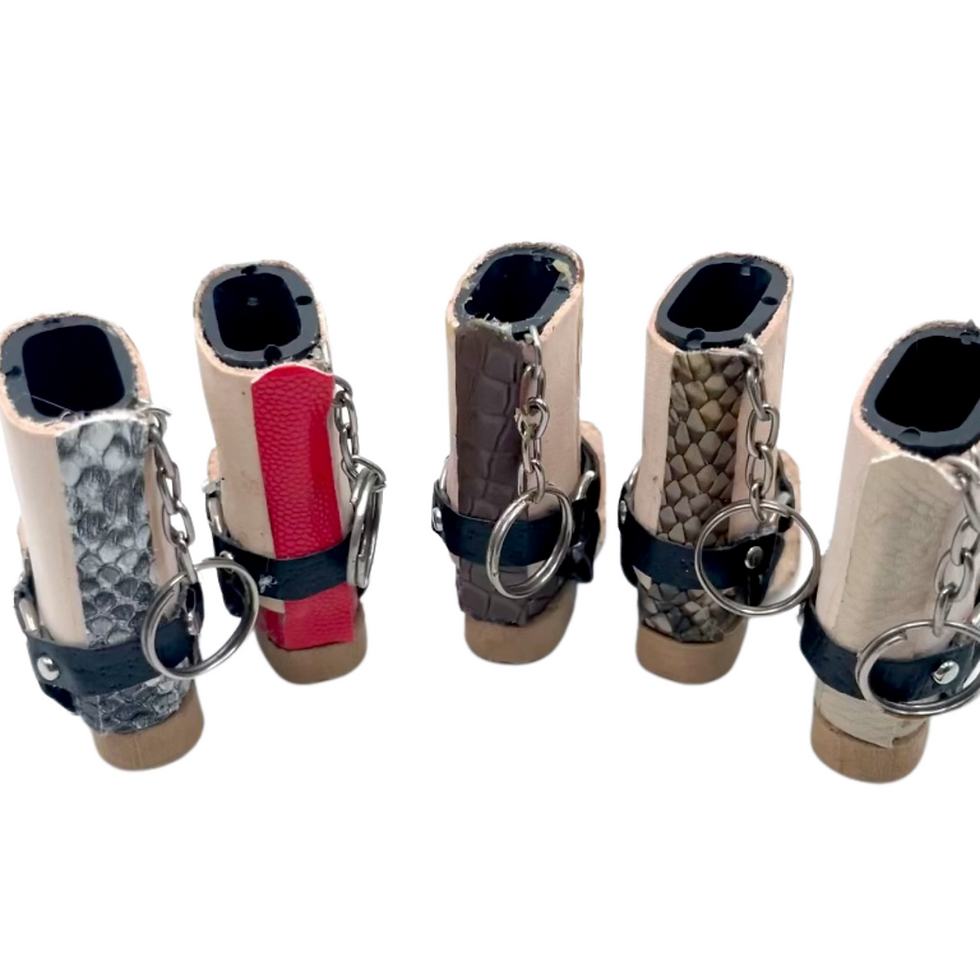 Thumbnail: Texan Boot Leather Lighter Holder Keychain in the shape (Assorted Colors)