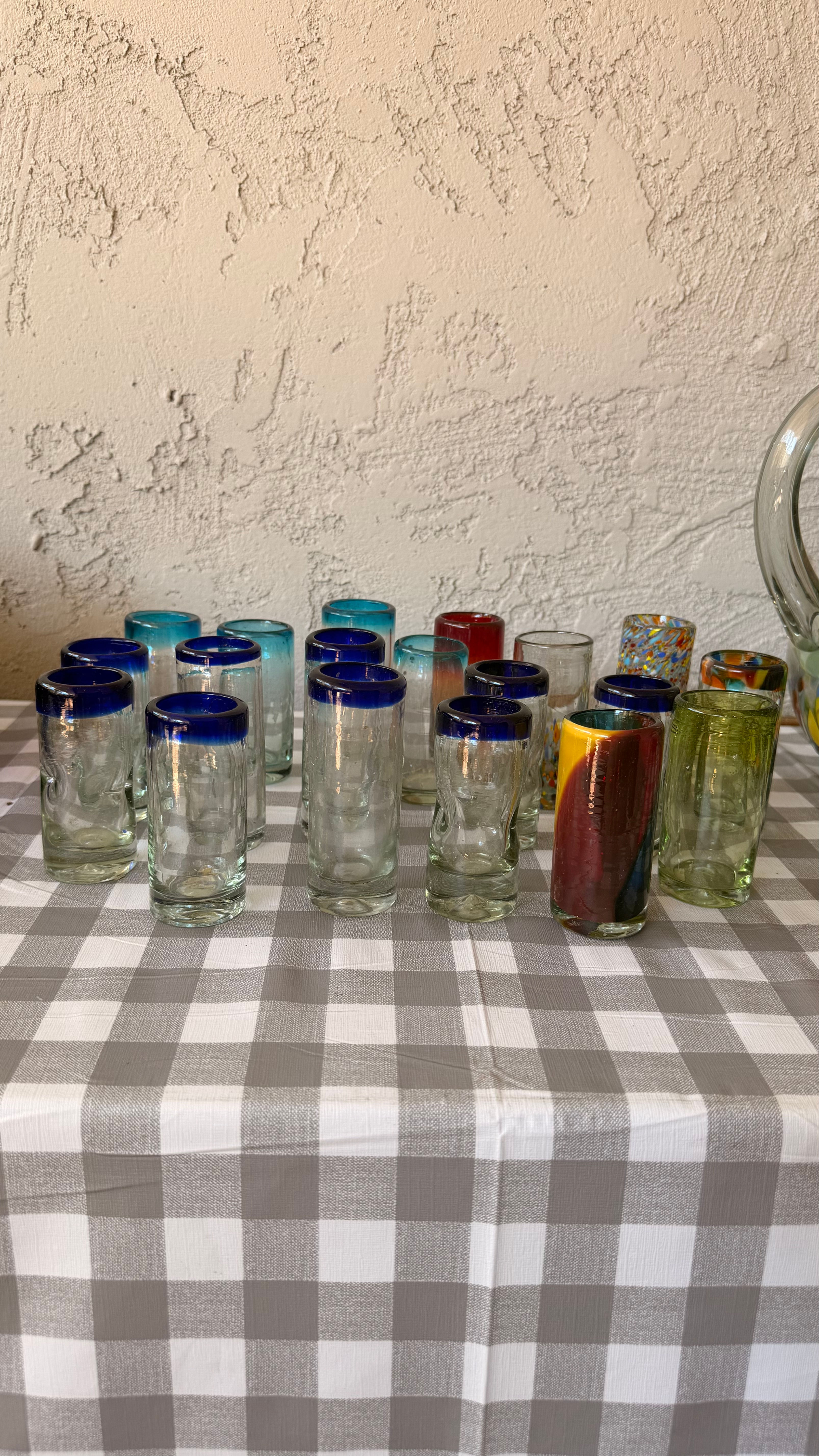 Artisan Crafted Hand Blown 1pc Design Collection Tequila Shot