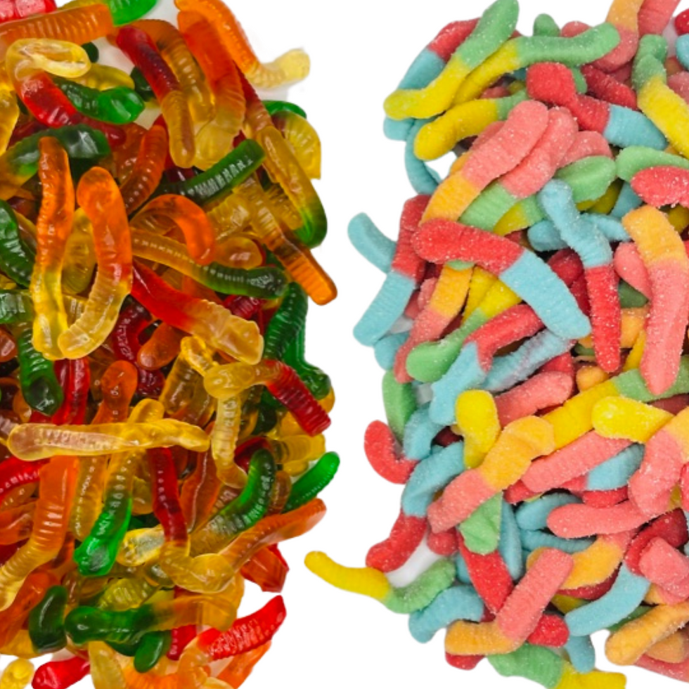 Thumbnail: Mix Gummy Worms Fruit Flavored Candy Assorted 2 lbs | Gomitas Mixtas de gusanito