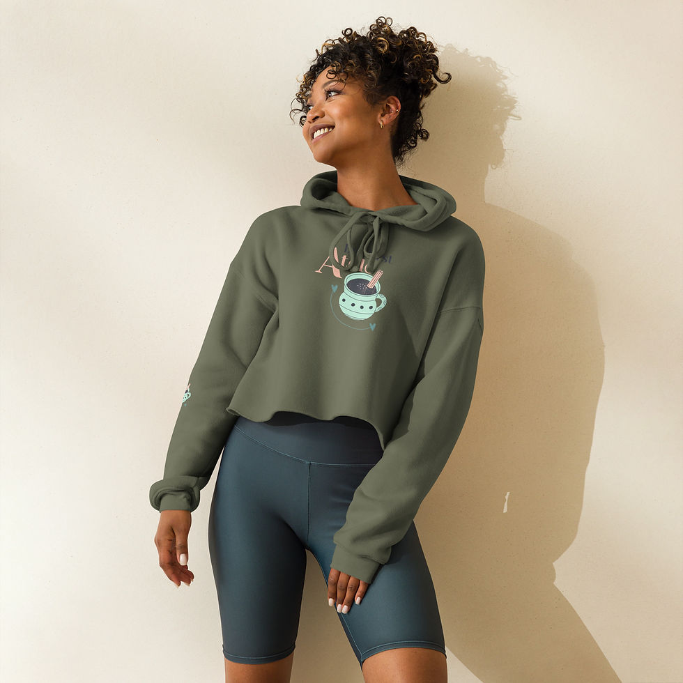 Miniatura: Crop Hoodie Atole Lover