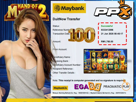 Player wins RM1,750 while playing Hand of Midas 2 online slot game featuring golden multiplier rewards and exciting gameplay.